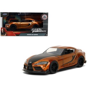 2020 Toyota Supra Orange Metallic with Black Stripes 