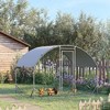 PawHut Large Metal Chicken Coop, Walk-in Chicken Run with Waterproof and Anti-UV Cover for Yard, Duck, Rabbit - 2 of 4
