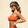 Women's Vibrant Bikini Top with Ruched Detailing -Cupshe - 4 of 4