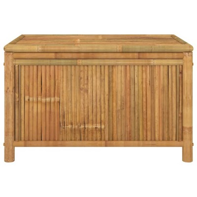 VidaXL Natural Bamboo Outdoor Storage Deck Box