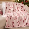 Flannel Christmas Throw Blanket for Couch, Christmas Decorations Gifts for Women, Warm Throw Blanket. - 4 of 4