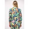 Women's Tropical Print Satin Blazer - Fate by LFD - 2 of 4