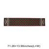 Unique Bargains Christmas Table Runner Polyester Black Red 71x14 Inch 1 Pc - 3 of 4