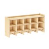 Guidecraft EdQ 10-Section Wall Mounted Locker, Kids Wooden Classroom Storage w/ Cubbies, Compartment Storage w/ Bins & Hooks for Playroom & Preschool - 4 of 4