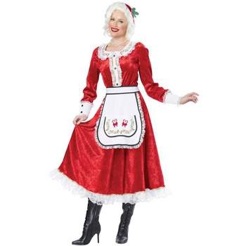 California Costumes Deluxe Mrs. Claus Adult Costume, X-small : Target