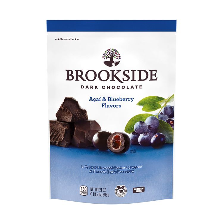 Brookside Dark Chocolate, Acai and Blueberry Flavored Snacking Chocolate Candy - 21oz, 2 of 7