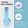 LiLGadgets Connect+ Girls Headphones for School Wired with Microphone, Volume Limiting for Safe Listening, Blue/Purple - 4 of 4