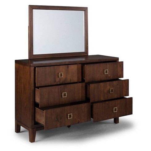 Bungalow Dresser And Mirror Medium Brown Home Styles Target