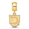 Black Bow Jewelry 14k Yellow Gold Plated Sterling Silver U.S. Military Academy Black Knights NCAA Bead Charm - 2 of 4