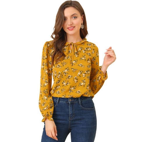 Target store yellow blouse