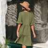 Women's Breezy Olive Tiered Midi Dress - Cupshe - 4 of 4