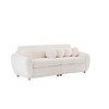 JUJABU 84" Corduroy Modern Sofa, Sectional Love Seat Couch with Upholstered - 2 of 4