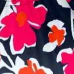 navy floral