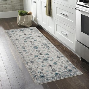 2x6 Oriental Vintage Runner Rugs Washable Area Rug Boho Throw Carpet for Living Room Bedroom Hallway Office Non Shedding Tribal Distressed Area Rugs - 1 of 4