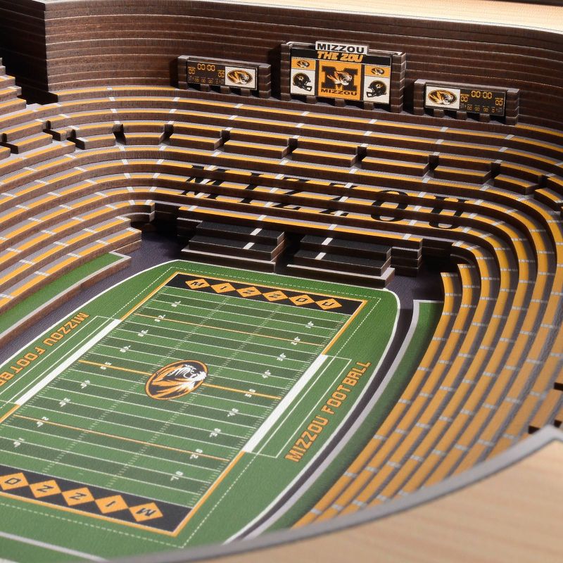 NCAA Missouri Tigers 25-Layer StadiumViews 3D Wall Art, 3 of 6