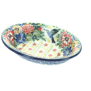 Blue Rose Polish Pottery 510 Ceramika Artystyczna Soap Dish - 1 of 1