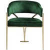 Meridian Furniture,Madelyn Velvet Dining Chair, Set of 2 - 3 of 4