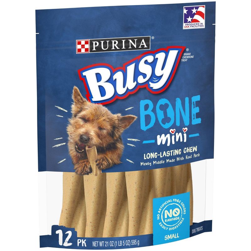 Purina Busy Bone Mini Chewy Pork Flavor Dog Treats, 5 of 10