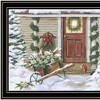 HomeRoots Decorated Holiday Porch Black Framed Wall Art - 4 of 4