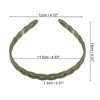Unique Bargains Women's Classic Elegant Frosted Chain Hairband 5.51"x4.72" 1 Pc - 3 of 4