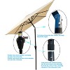 CAVINAS 6x9 FT Cantilever Patio Umbrella, Waterproof and Windproof Design with Crank, Beach Umbrella, without Base - 4 of 4