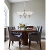 Sunset Lighting Alton 3-Light Chandelier, Faux Alabaster Glass, Chrome Finish - 3 of 3