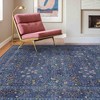 BAGOKIE 5' x 7' Vintage Botanical Washable Area Rug - 3 of 4