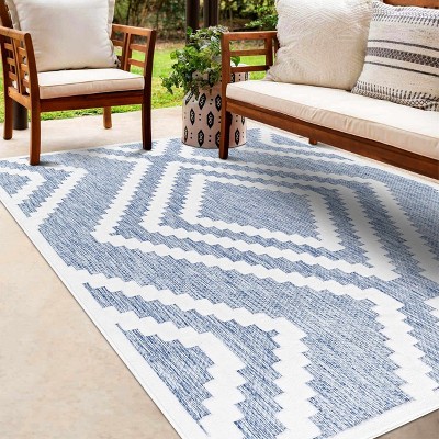 Hauteloom Amala Blue Washable Rug