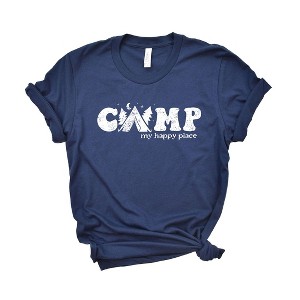 Simply Sage Market Women's Camp My Happy Place Short Sleeve Graphic Tee - 1 of 3