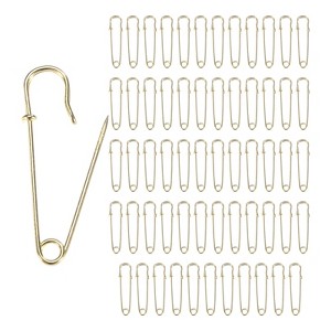 Unique Bargains Large Safety Spring Lock Blanket Bulk Pins 60 Pcs - 1 of 4