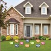 Big Dot of Happiness 90th Birthday - Cheerful Happy Birthday - Lawn Decorations - Colorful Ninetieth Birthday Party Yard Decorations - 10 Piece - 2 of 4