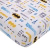 Warner Brothers Batman The Caped Crusader Navy, Gray, and Yellow Bat-Signal 4 Piece Toddler Bed Set - 3 of 4
