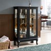 ORRD White Curio Cabinet with Glass Doors, Lighted Display Case with Mirrored Back & Adjustable Shelves - 2 of 4