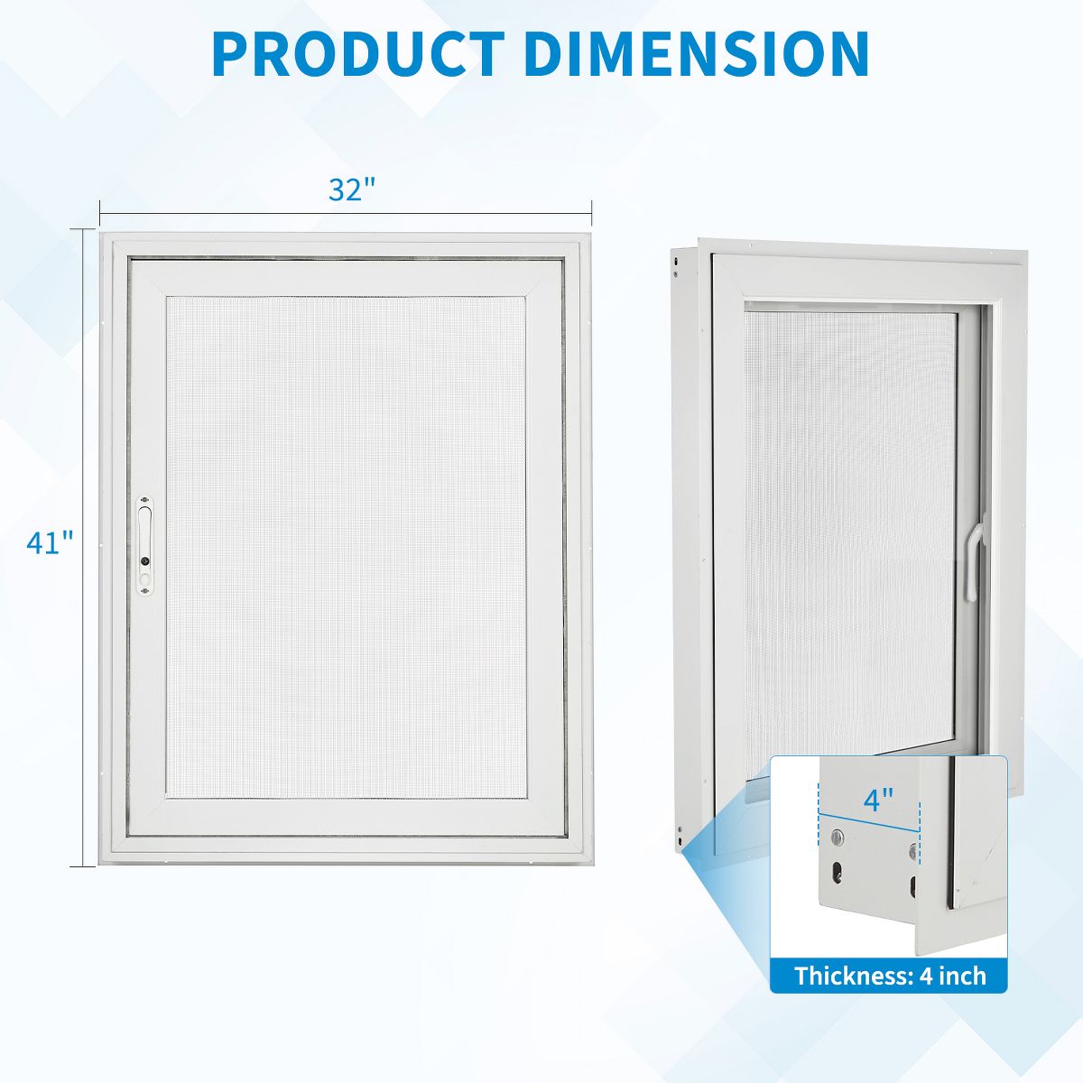 Casement Window 5mm Glass 4-Gear Adjustable Magnetic Screen | Aluminum Frame, Tempered Glass, 4 Adjustable Angles, Magnetic Screen, Child Safe Lock - thumbnail 8