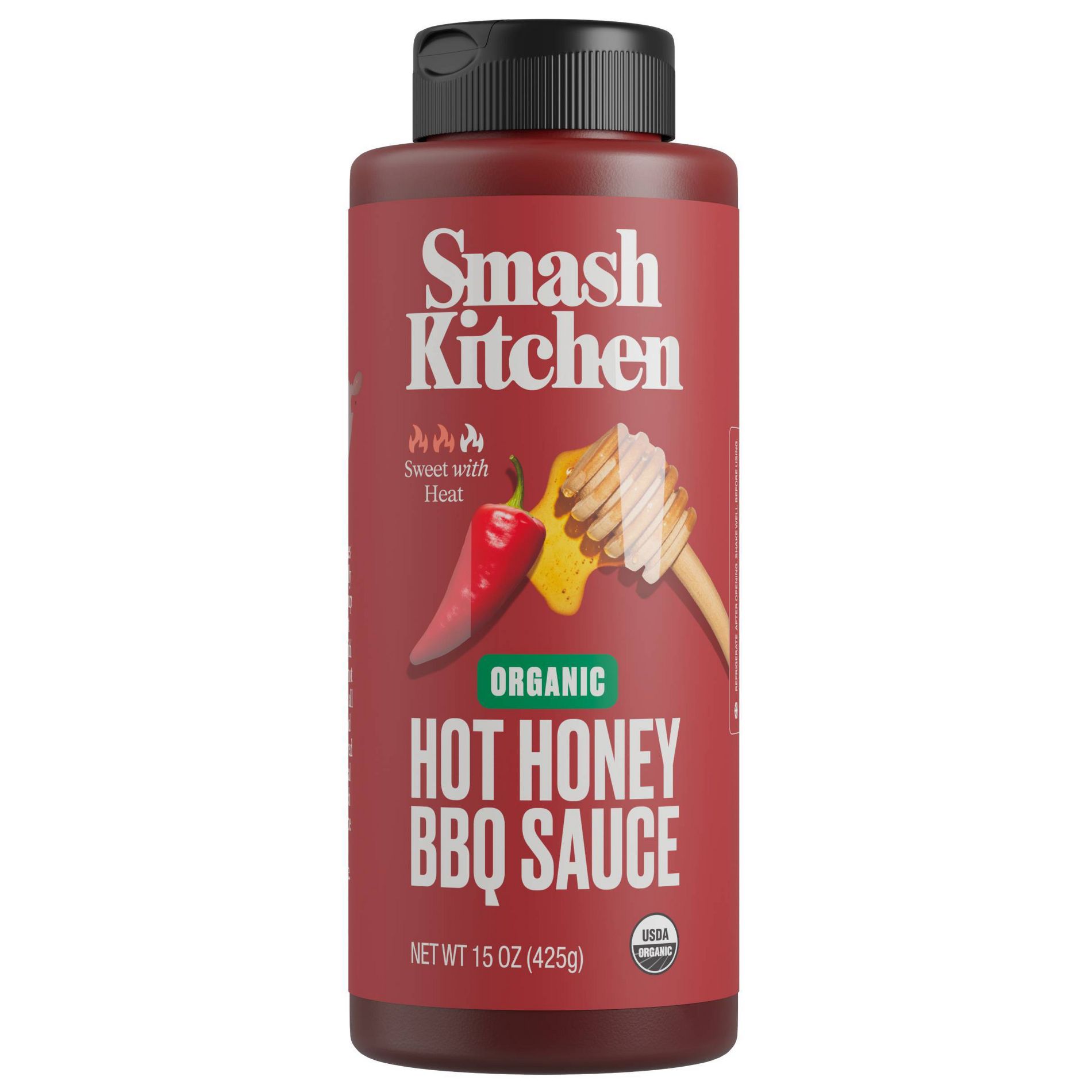 Smash Kitchen Organic Hot Honey BBQ Sauce - 15oz