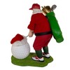 Kurt Adler 11-Inch Fabriché Golfer Santa With Oversized Golf Ball - 3 of 4