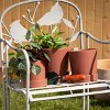 Sullivans 8.25", 7.25" & 6" Rust Planter With Saucer Set of 3, Ceramic - 3 of 3