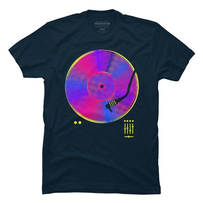 Men's Design By Humans Retro Vinyl By clingcling T-Shirt