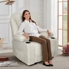 Electric Power Recliners with Massage and Heat Adjustable Armchair with Cup Stand, Ideal for Living Room, Office, Bedroom - 2 of 4