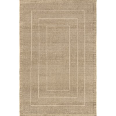 Nuloom Madie Transitional Bordered Easy-Jute Pet Friendly Machine Washable Area Rug