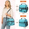 OPUX Insulated Dual Compartment Lunch Bag, Leakproof Soft Cooler Box Women Men Adult, Reusable Tote Pail Kids Boys Girls School - 3 of 4