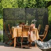 PexFix Outdoor Metal Privacy Screen Garden Fence in Arrows Pattern - 4 of 4