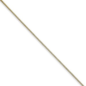 Black Bow Jewelry 0.5mm, 10k Yellow Gold, Box Chain Necklace - 1 of 4