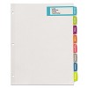 Avery Big Tab Large White Label Tab Dividers 8-Tab Letter 14441 - 3 of 4
