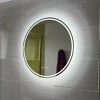 ARTLOGE 24/32in Round Lighted Mirror LED Bathroom Vanity Wall Mounted Mirror Touch Anti-Fog - 3 of 4
