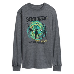 Men's - Star Trek - Save The Universe Long Sleeve Graphic T-Shirt - 1 of 4
