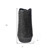 HomeRoots 14" Gray Hammered Cylinder Aluminum Table Vase - 3 of 4
