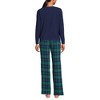 Lands' End Women's Petite Knit 2 Piece Pajama Set - Long Sleeve Top and Pants - 2 of 4