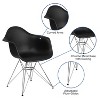 Flash Furniture Alonza Series Plastic Chair with Arms and Chrome Base - image 3 of 4