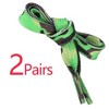 Elerevyo Gender Neutral Colorful Soft Flat Shoe Laces for Sneakers Sports 2 Pairs - 3 of 4